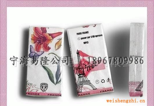 出口特價原單21*21食品級印花手帕紙（printtraveltissues）